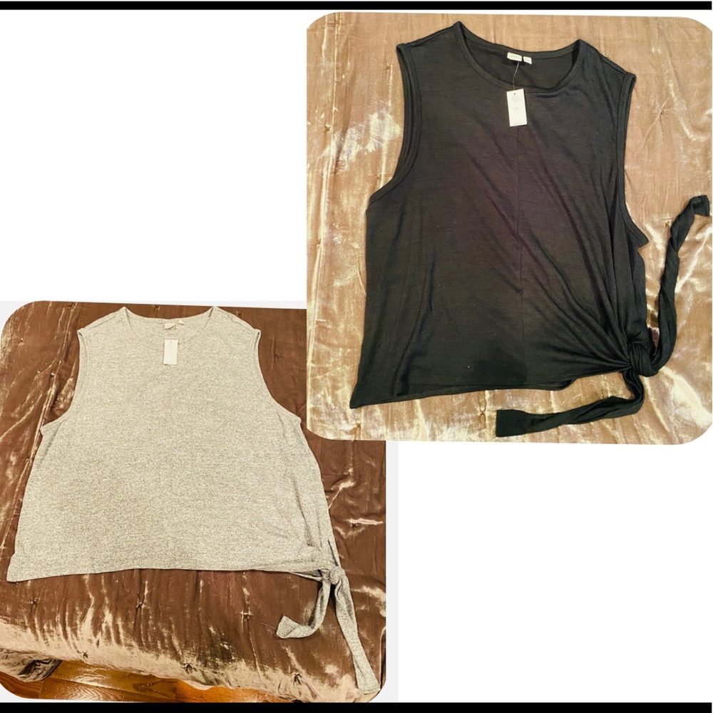 Gap tank tops with side ties - lot of 2